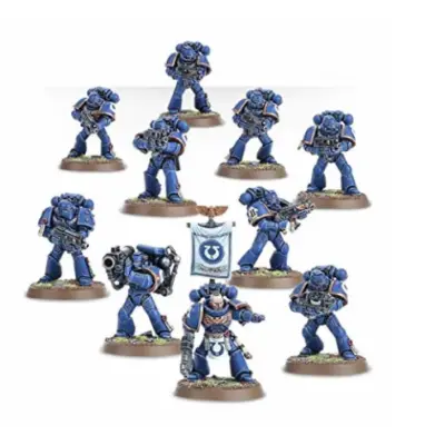 Space marines tactical squad, warhammer 40000, games workshop, model 48-07